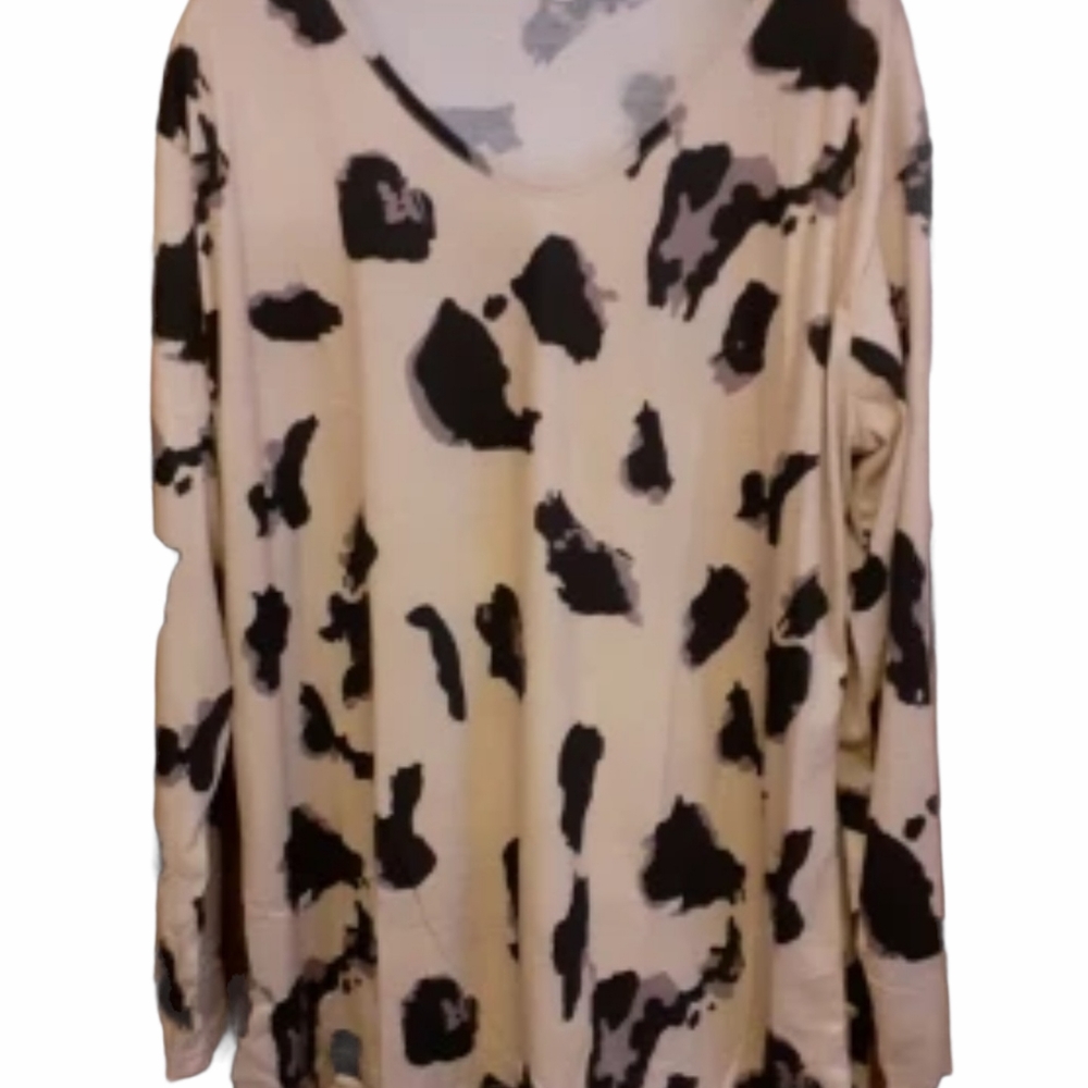 Boho V-Neck Long Sleeve Shirt - Picture 4 of 8